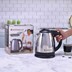 Picture of Wonderchef  Crescent Electric Kettle, Stainless Steel Interior, Safety Locking Lid- 1.8L, 1800W Electric Kettle (Silver, Black)